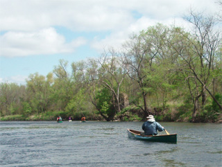 Scott paddling the Zumbro River testimonial