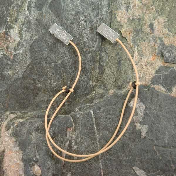 Capsurz® Prevent Your Hat From Blowing Off In the Wind Sand Cord With Black Nylon Beads