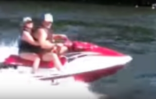 Capsurz on a Jetski