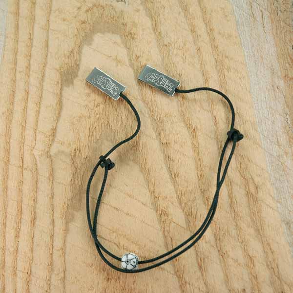 Capsurz® Hold Your Hat Down In the Wind Black Cord With Soccer Ball Sports Bead